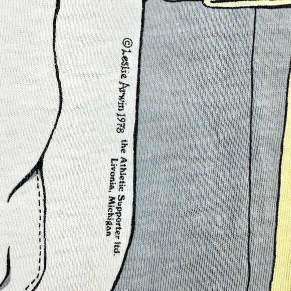 Vintage Leslie Arwin Doctor Lab Coat Tee T Shirt Size Medium 1978 Single Stitch - Picture 4 of 9